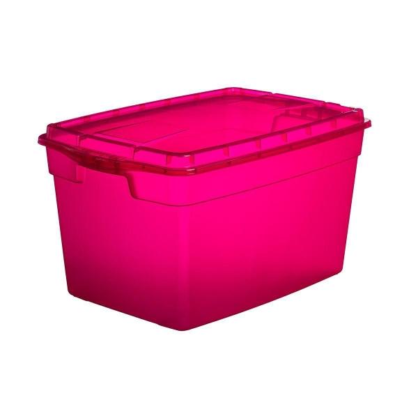 CAJA PLÁSTICA UTILIBOX 47 L FUCSIA