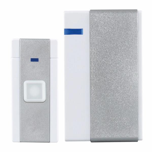 TIMBRE DOMÉSTICO INALÁMBRICO LYRA 36 MELODÍAS PLATEADO