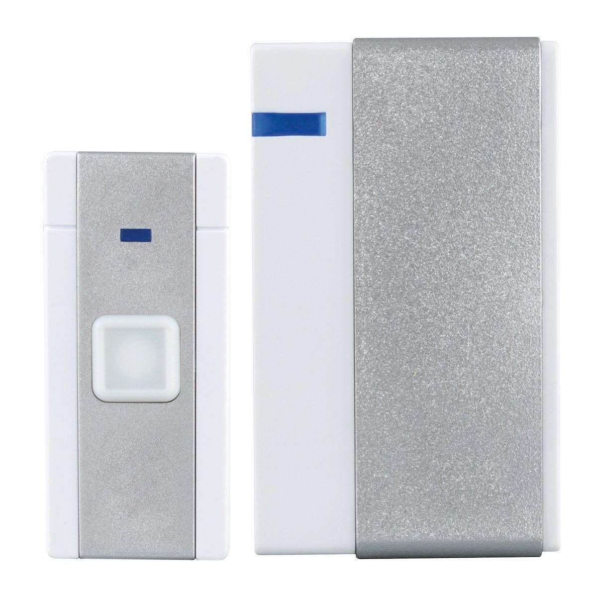 Timbre doméstico inalámbrico lyra 36 melodías plateado