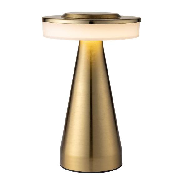 LÁMPARA DE MESA LED INALÁMBRICA MODERNA CON LED INTEGRADO DORADA