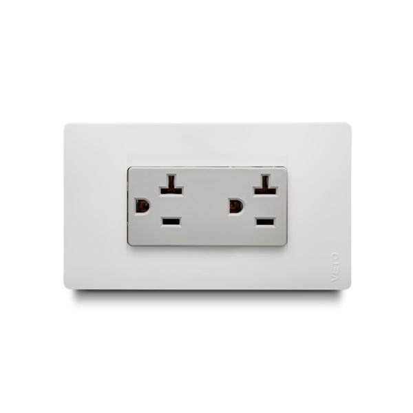 CONTACTO DOBLE AMERICANO 2P+E HEAVY DUTY