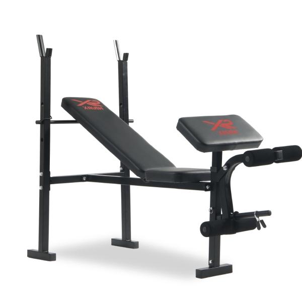 BANCA PARA PESAS CON SOPORTE DE PIERNA