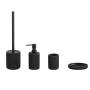 SET PARA BAÑO 4 PIEZAS NEGRO