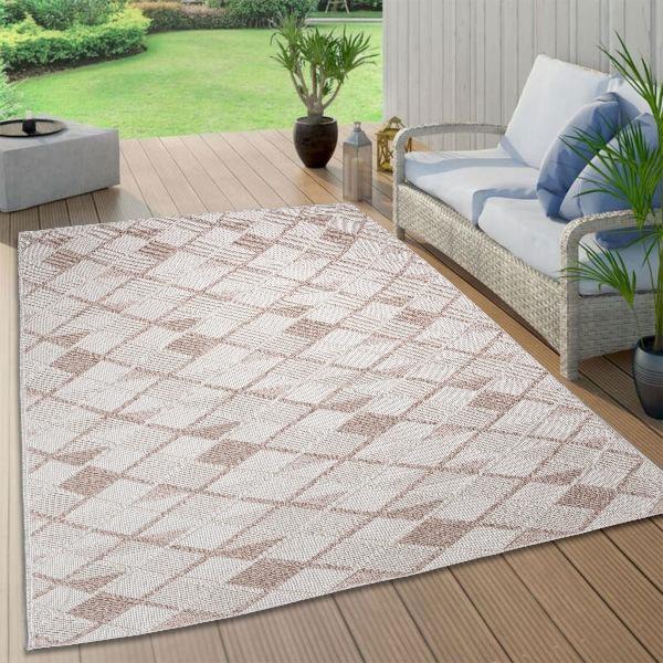 TAPETE GINA PARA EXTERIOR 160 X 230 CM ROSA