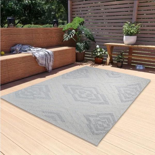 TAPETE FORZA PARA EXTERIOR 240 X 330 CM CREMA
