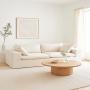 SALA LOVE COTTON 100% ESPUMA 2 PIEZAS BEIGE