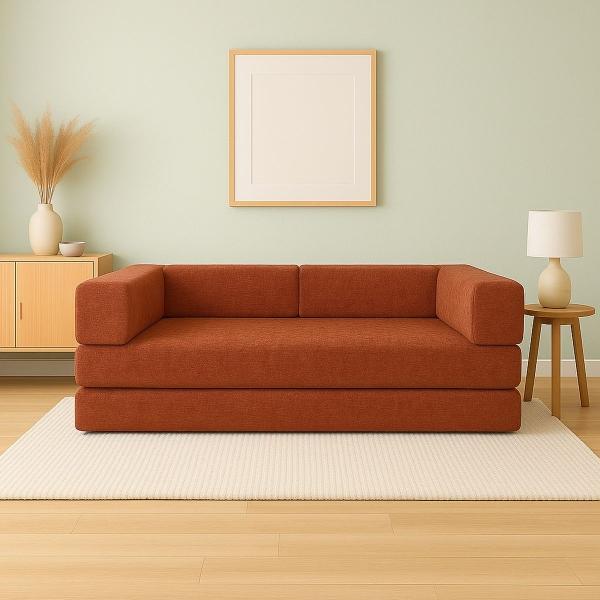 SOFÁ CAMA XILLY BED 100% ESPUMA ZEN ROSSO