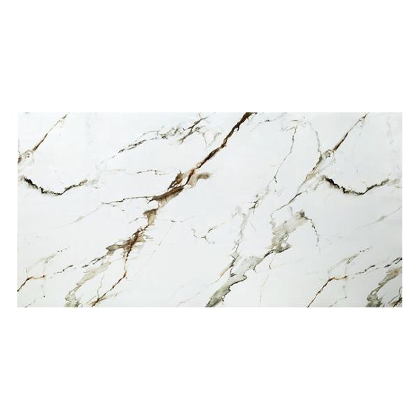 PANEL DE PVC ACABADO MÁRMOL COLOR BLANCO CALACATTA 122 X 244 CM