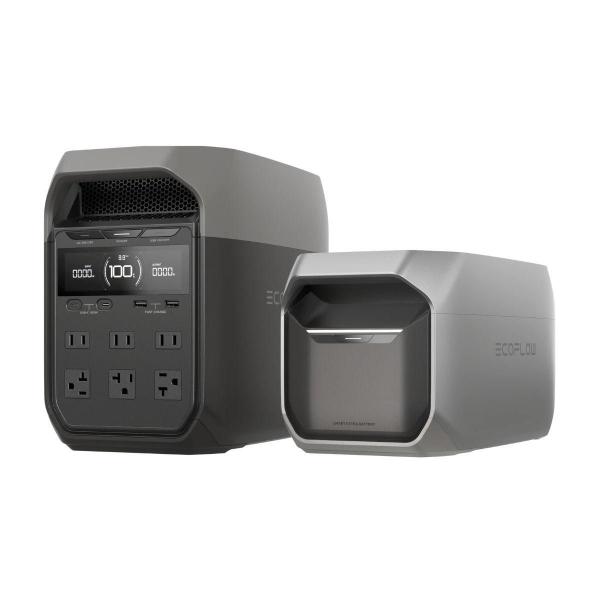 GENERADOR ELÉCTRICO SOLAR DELTA 3 UPS 1024WH 1800W + BATERÍA ADICIONAL 1024WH