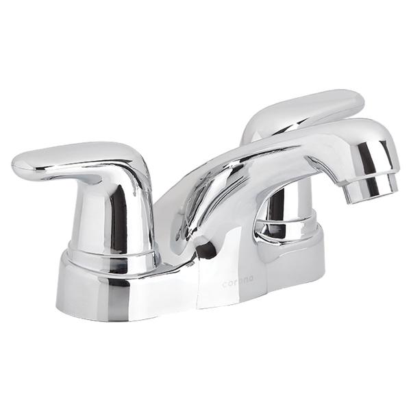 MEZCLADORA PARA LAVABO ALUVIA PALANCA 4 PULGADAS COLOR CROMO CORONA
