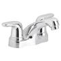 MEZCLADORA PARA LAVABO ALUVIA PALANCA 4 PULGADAS COLOR CROMO CORONA