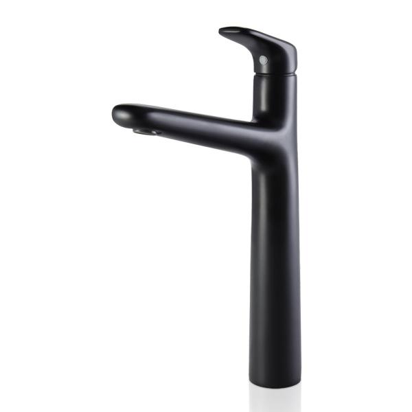 MONOMANDO ALTO LIQUID NEGRO MATE LATÓN 32.2 x 22.5 x 5.4 CM