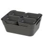 SET DE 8 CESTAS 29 X 20 X 12 CM HUMO