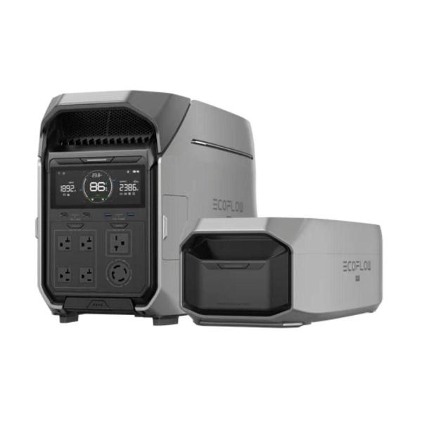 GENERADOR ELÉCTRICO SOLAR DELTA PRO 3 UPS 4096WH 4000W + BATERÍA ADICIONAL 4096 WH