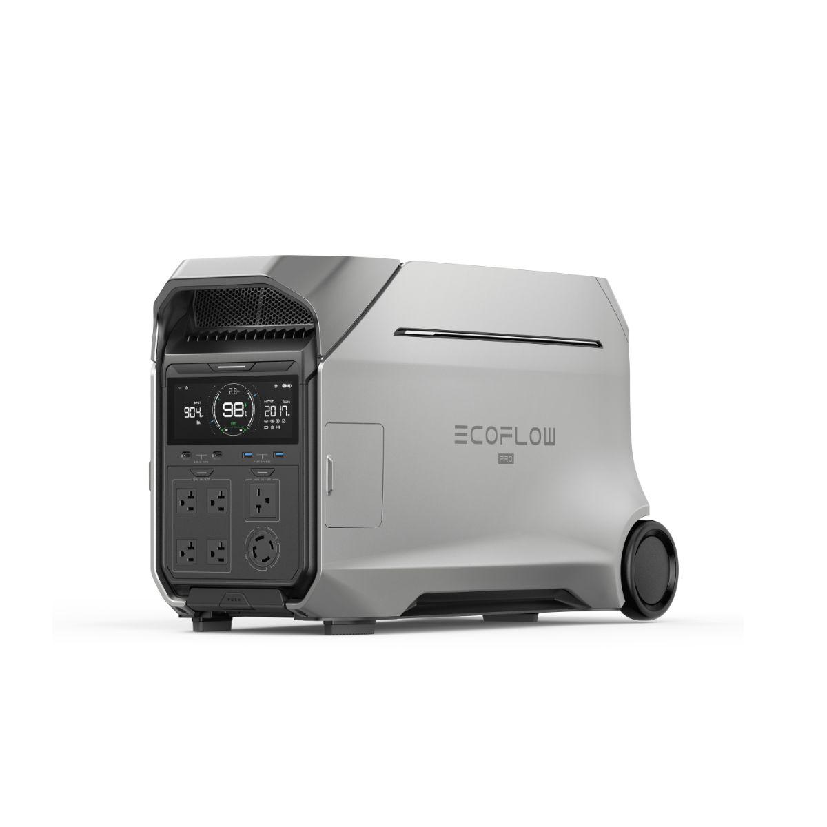 Estación de energíaportátil ecoflow delta pro 3 ups 4096wh / 4000w, compatible con paneles solares y baterías adicionales ecoflow, expandible para hogar, oficina y exteriores