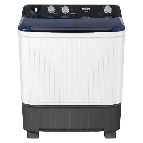 LAVADORA SEMIAUTOMÁTICA DOBLE TINA MABE 13 KG BLANCA