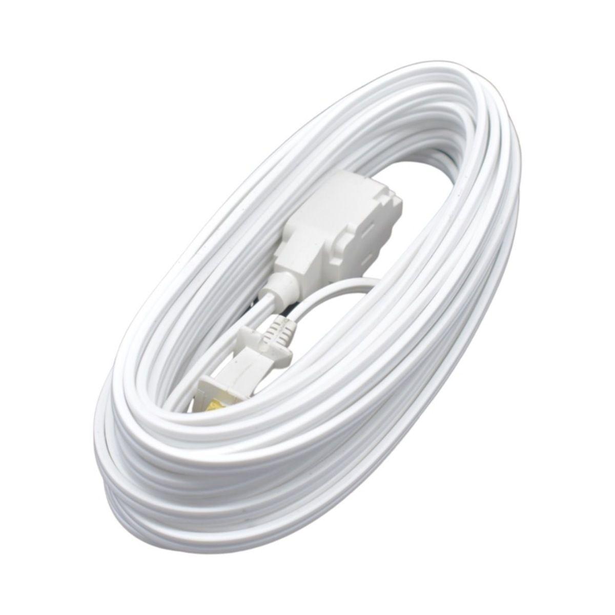 Extensión spt 2x16 10 m blanca