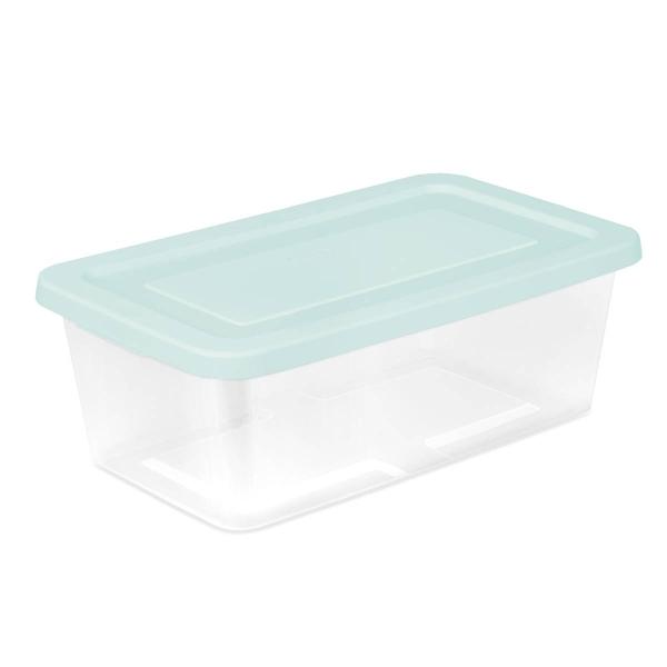 CAJA TRANSPARENTE 5.7L/6QT VERDE MENTA