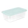 CAJA TRANSPARENTE 5.7L/6QT VERDE MENTA