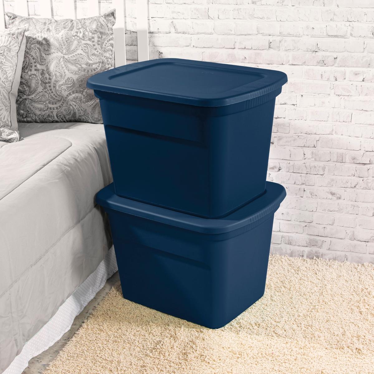 Caja 68 litros /18 galones azul marino