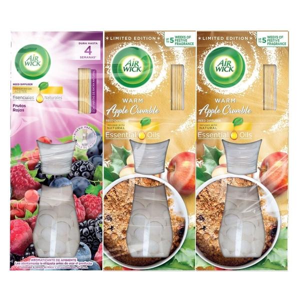 AROMATIZANTE AIRWICK REEDS 3 PIEZAS 2 CUMBLE + BERRY MINT | The Home ...