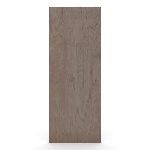 PUERTA DE TAMBOR CON CUBIERTA DE CHAPA DE MADERA MERANTI 90 X 210 CM