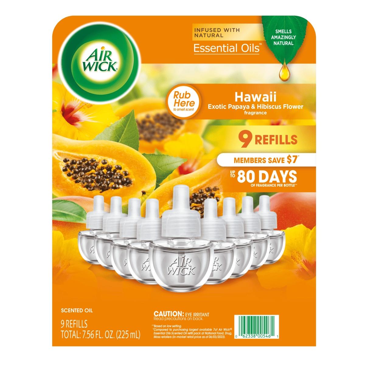 Air wick flores hawaianas y lavanda repuesto 9 piezas