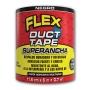 FLEX DUCT TAPE SUPER ANCHA COLOR NEGRO 11.6CM X 6M