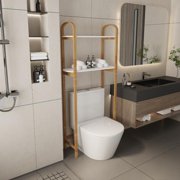 AHORRA ESPACIOS 2 NIVELES BAMBÚ BLANCO