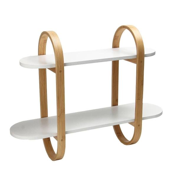 REPISA PARA BAÑO 2 NIVELES BAMBÚ BLANCO