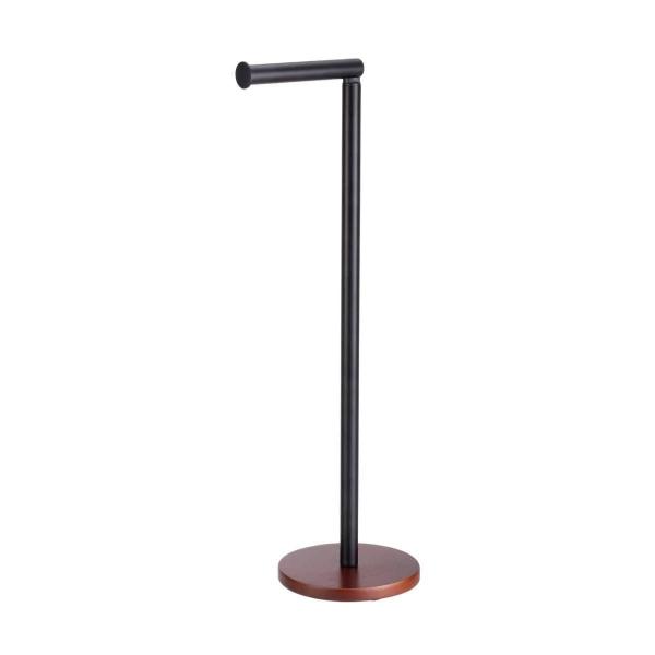 PORTAROLLO PARA BAÑO BARRA SUPERIOR NEGRO