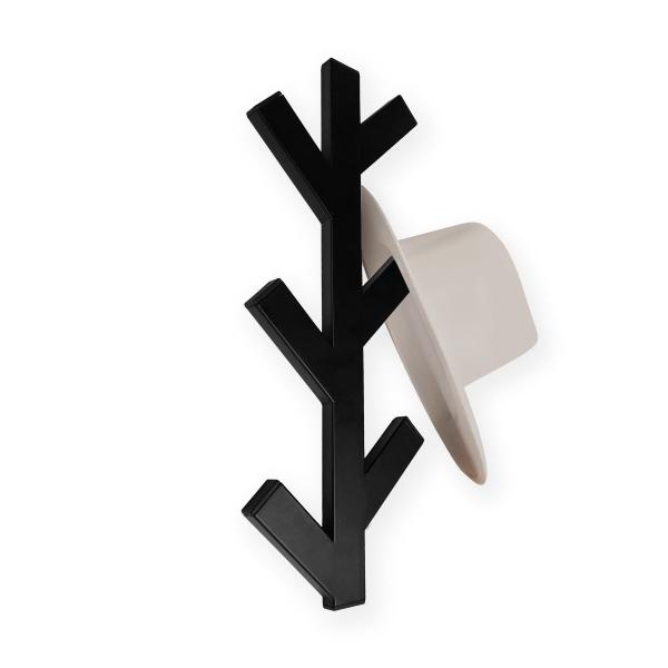 PERCHERO NEGRO DECORATIVO DE PARED