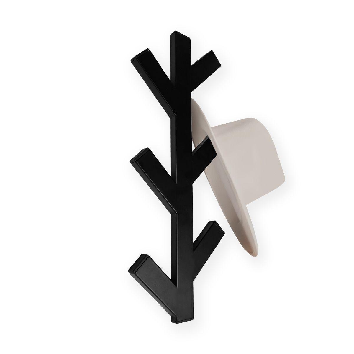 Perchero negro decorativo de pared