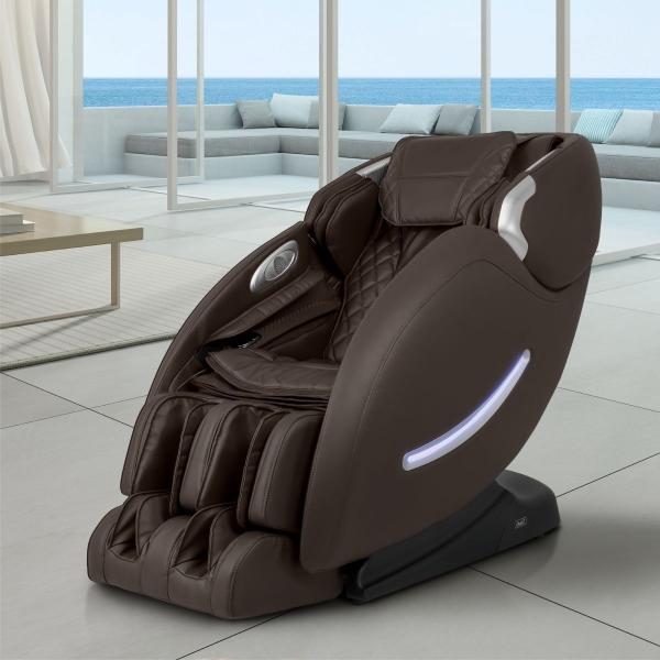 SILLA DE MASAKE OSAKI OS-4000XT DE PIEL SINTÉTICA CAFÉ