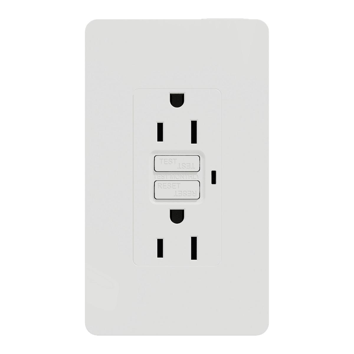 Contacto falla a tierra de 15a con placa negro