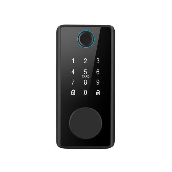CERROJO INTELIGENTE CON HUELLA WIFI - NEGRO MATE