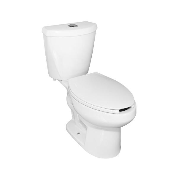 SANITARIO AUSTRAL DE BOTÓN TAZA TANQUE ECOLÓGICO ASIENTO CIERRE ESTANDÁR COLOR BLANCO