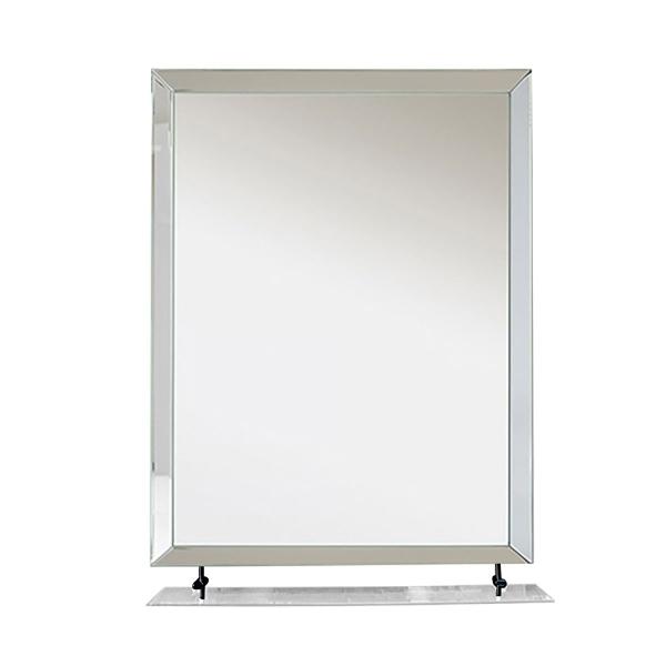 ESPEJO PARA BAÑO CON REPISA RECTANGULAR VIDRIO ESPEJO 45 X 56 CM FUNCIONAL
