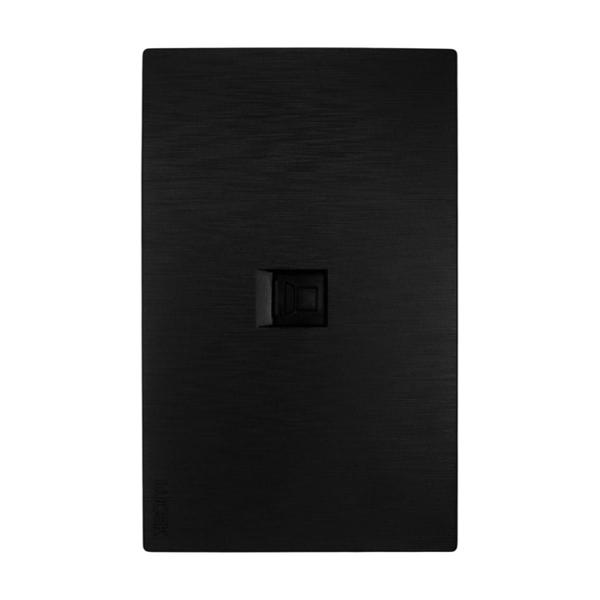 PLACA PLANA CON CONEXIÓN A MÓDEM/INTERNET FLAT NEGRA