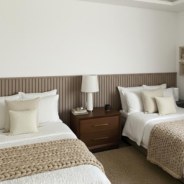 LAMBRIN INTERIOR PVC ACABADO TAPIZ COLOR GRIS 19.5 X 122 CM 10 PIEZAS 2.44 M2