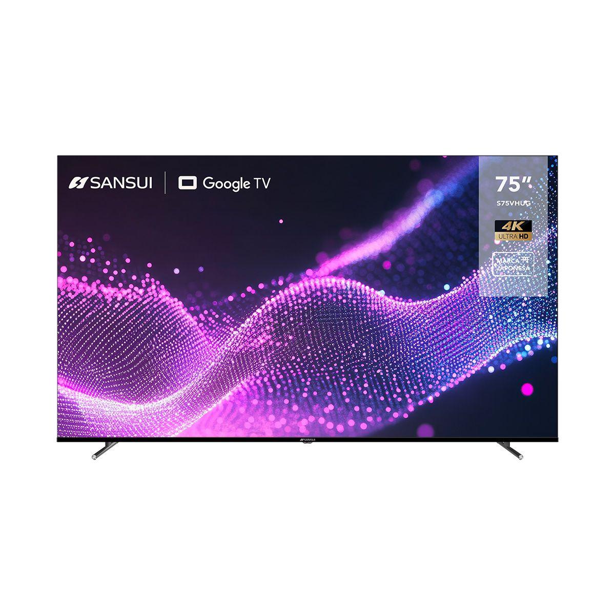 Pantalla sansui 75" 4k google tv s75vhug