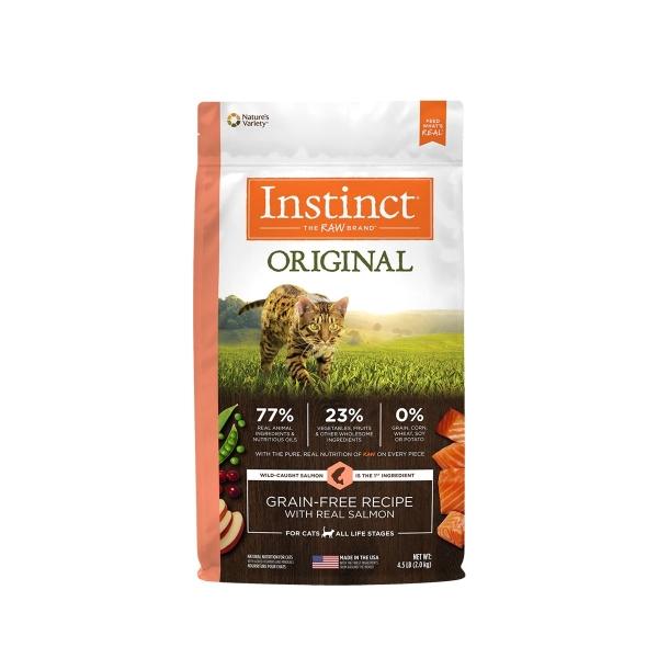 INSTINCT ORIGINAL ALIMENTO PARA GATOS CON CARNE DE SALMÓN ALTO EN PROTEÍNA Y LIBRE DE GRANOS 2 KG