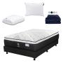 COLCHÓN MATRIMONIAL SPRING AIR + BOX + ALMOHADA + PROTECTOR + SÁBANAS
