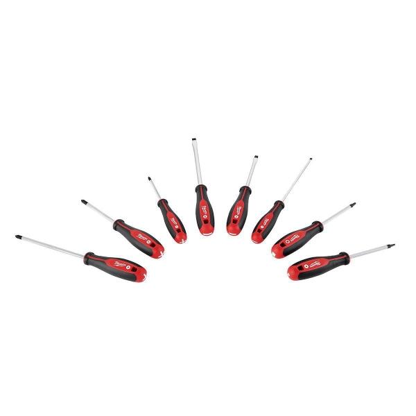 KIT DE 8 DESTORNILLADORES MILWAUKEE