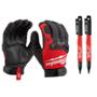 COMBO GUANTES DE DEMOLICION TALLA M Y DOS MARCADORES INKZALL DE PUNTO FINO COLOR NEGRO