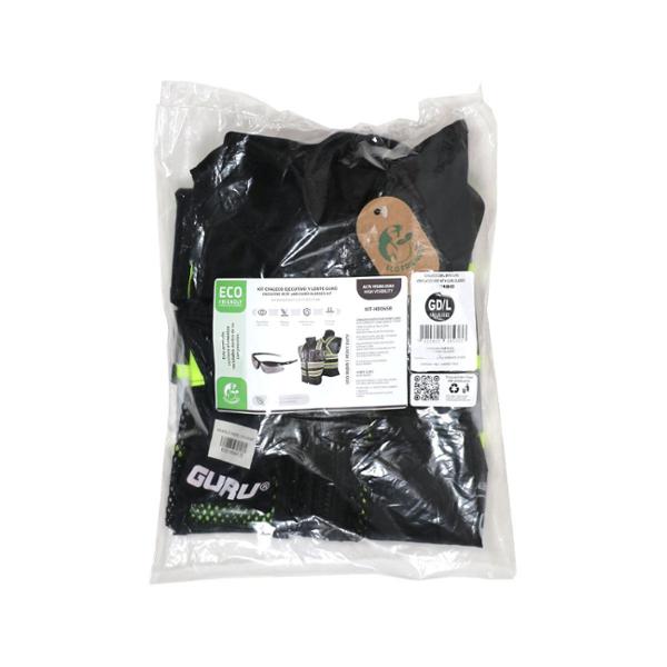 KIT CHALECO Y LENTE MICA ANTI IMPACTOS