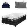COLCHÓN QUEEN SIZE SPRING AIR ALASKA + BOX + 2 ALMOHADAS + SÁBANAS