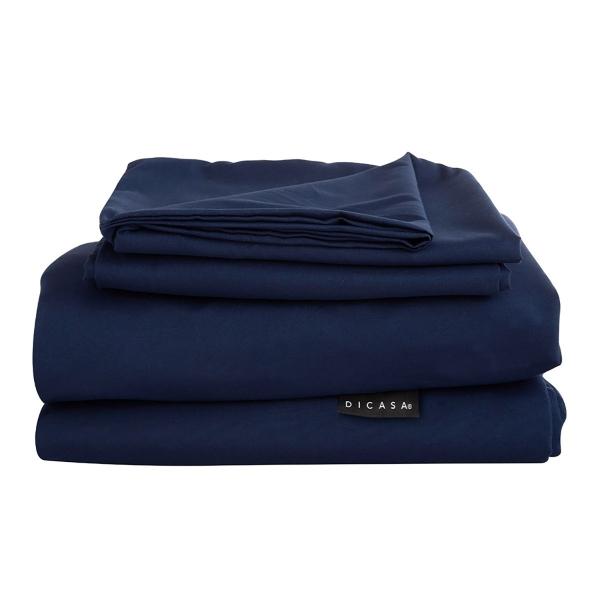 SÁBANAS KING SIZE DICASA SOFTY AZUL MARINO