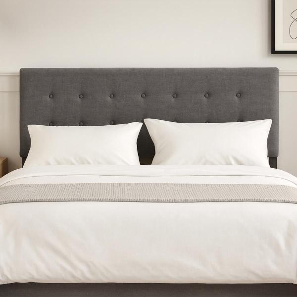 CABECERA QUEEN SIZE DICASA BILBAO COLOR GRIS OSCURO