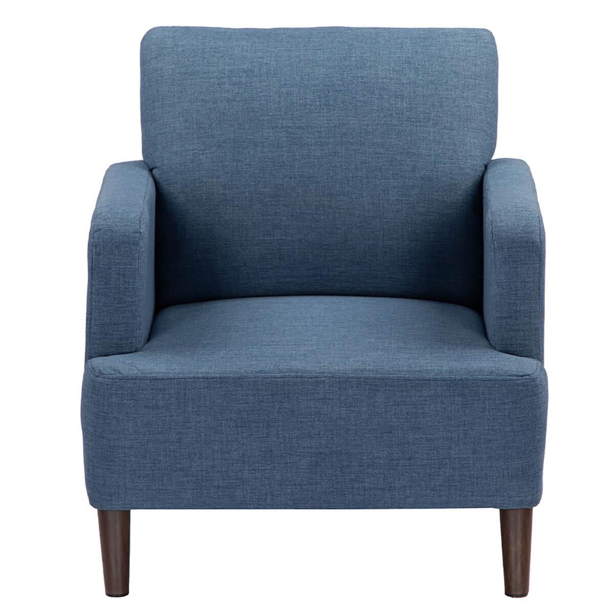 Sillón sax de madera de pino y mdf azul